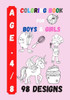 Coloring Book for Boys and Girls: Kids Coloring Activity
