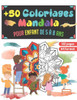+50 Coloriages Mandala: Cahier de coloriage pour enfant de 5 Ã  8 ans - 50 mandala Ã  colorier - Cadeau pour fille et garÃ§on