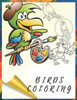 Birds coloring: Bird coloring book for kids: A bird coloring book that kids will enjoy.