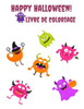 Happy Halloween! Livre de Coloriage: Livre de coloriage Halloween pour enfants Cahier de Coloriage Halloween pour enfants 4-8 ans Grand Format Cahier