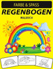 Regenbogen Malbuch: Neue und erweiterte Ausgabe Einzigartige Designs Regenbogen Malbuch für Kinder, Kinder im Vorschulalter und Erwachsene