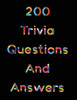 200 Trivia Questions and Answers Large Print