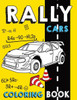 Rally Cars Coloring Book: 28 Illustrations Rally Car With Background For Color
