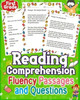 Reading Comprehension Fluency Passages and Questions First Grade: Enhance first-grade reading skills using fluency passages and questions. Boost compr