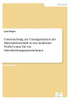 Untersuchung zur Umorganisation der Materialwirtschaft in ein modernes Profit-Center für ein Dienstleistungsunternehmen