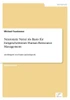 Neuronale Netze als Basis fÃ¼r fortgeschrittenes Human Ressource Management: Am Beispiel von Teams und Jobpools