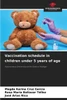 Vaccination schedule in children under 5 years of age