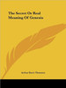 The Secret Or Real Meaning Of Genesis