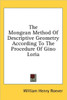 The Mongean Method Of Descriptive Geometry According To The Procedure Of Gino Loria