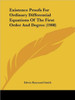 Existence Proofs For Ordinary Differential Equations Of The First Order And Degree (1908)