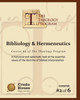 Bibliology & Hermeneutics: A historical and systematic look at the essential issues of the doctrine of biblical interpretation.