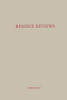 Residue Reviews / Rückstands-Berichte: Residues of Pesticides and Other Contaminants in the Total Environment/ Rückstande Von Pestiziden Und Anderen V