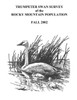 Trumpeter Swan Survey of the Rocky Mountain Population