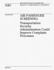 Air Passenger Screening: Transportation Security Administration Could Improve Complaint Processes