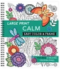 Large Print Easy Color & Frame - Calm (Adult Coloring Book)
