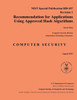 Recommendation for Applications Using Approved Hash Algorithms: NIST Special Publication 800-107 Revision 1