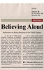 Believing Aloud