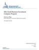 SBA Small Business Investment Company Program