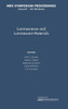 Luminescence and Luminescent Materials