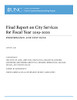 Final Report On City Services For Fiscal Year 2019-2020: Performance And Cost Data