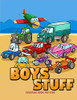 Boys Stuff: Coloring Book For Boys ? Cute Cars, Trucks, Planes And Vehicles Coloring Book For Boys Aged 4-10
