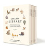 Our Little Library: A Foundational Language Vocabulary Board Book Set for Babies, Including Farm Animals, Forest Animals, Fruits and Veggies, Toys, an