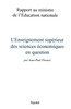L'Enseignement supÃ©rieur de l'Ã©conomie en question