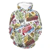 Mens Womens Skin-Friendly Hoodies 3D Printed Unisex Long Sleeve Hoodie Tops American New York Doodle Pattern Pattern Outdoor Outfit For Vacation