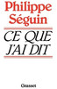 Ce que j'ai dit