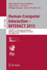 Human-Computer Interaction - Interact 2015: 15th Ifip Tc 13 International Conference, Bamberg, Germany, September 14-18, 2015, Proceedings, Part I