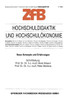 Hochschuldidaktik Und Hochschulökonomie: Neue Konzepte Und Erfahrungen