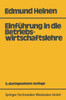 Einführung in die Betriebswirtschaftslehre