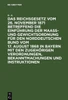 Das Reichsgesetz Vom 26. November 1871 Betreffend Die Einführung Der Maaß- Und Gewichtsordnung Für Den Norddeutschen Bund Vom 17. August 1868 in Bayer