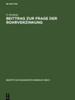 Beittrag Zur Frage Der Rohrverzinkung