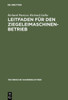 Leitfaden Für Den Ziegeleimaschinen-Betrieb