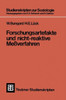 Forschungsartefakte Und Nicht-Reaktive MeÃŸverfahren