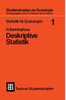 Statistik FÃ¼r Soziologen 1: Deskriptive Statistik