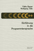 EinfÃ¼hrung in Die Programmiersprache C++