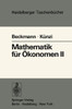 Mathematik FÃ¼r Ã–konomen II: Lineare Algebra