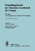 Verhandlungsbericht Der Deutschen Gesellschaft FÃ¼r Urologie: 28. Tagung Vom 27. September Bis 1. Oktober 1976 in Innsbruck