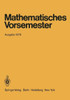 Mathematisches Vorsemester: Ausgabe 1979