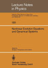 Nonlinear Evolution Equations and Dynamical Systems: Proceedings of the Meeting Held at the University of Lecce June 20-23, 1979