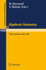 Algebraic Geometry: Proceedings of the Japan-France Conference Held at Tokyo and Kyoto, October 5-14, 1982