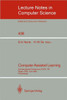 Computer Assisted Learning: 3rd International Conference, Iccal '90, Hagen, Frg, June 11-13, 1990, Proceedings