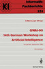 Gwai-90 14th German Workshop on Artificial Intelligence: Eringerfeld, 10.-14. September 1990 Proceedings