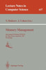 Memory Management: International Workshop Iwmm 92, St.Malo, France, September 17 - 19, 1992. Proceedings