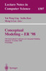 Conceptual Modeling - Er '98: 17th International Conference on Conceptual Modeling, Singapore, November 16-19, 1998, Proceedings