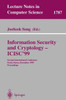Information Security and Cryptology - Icisc'99: Second International Conference Seoul, Korea, December 9-10, 1999 Proceedings