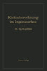Kostenberechnung Im Ingenieurbau