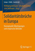 Solidaritätsbrüche in Europa: Konzeptuelle Überlegungen Und Empirische Befunde